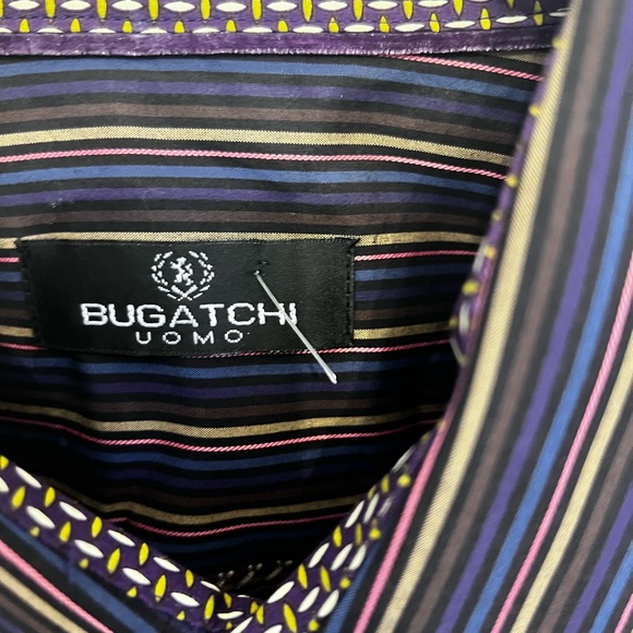 Size men’s XL Bugatchi Uomo button up - Picture 5 of 6